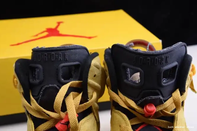 Reps LUCY YELLOW X JORDAN SCOTT AIR 6 CN1084-300 TRAVIS 0511